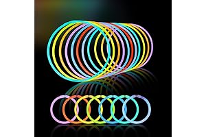 JOYIN 300 Pack Glow Sticks Party Supply, 100ct 22" Glow Necklaces, 200...