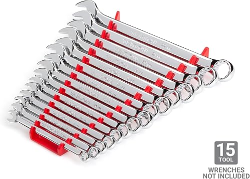 Miniatura 8 de TEKTON Estante organizador de llaves de 19 herramientas (negro)  ORG29119