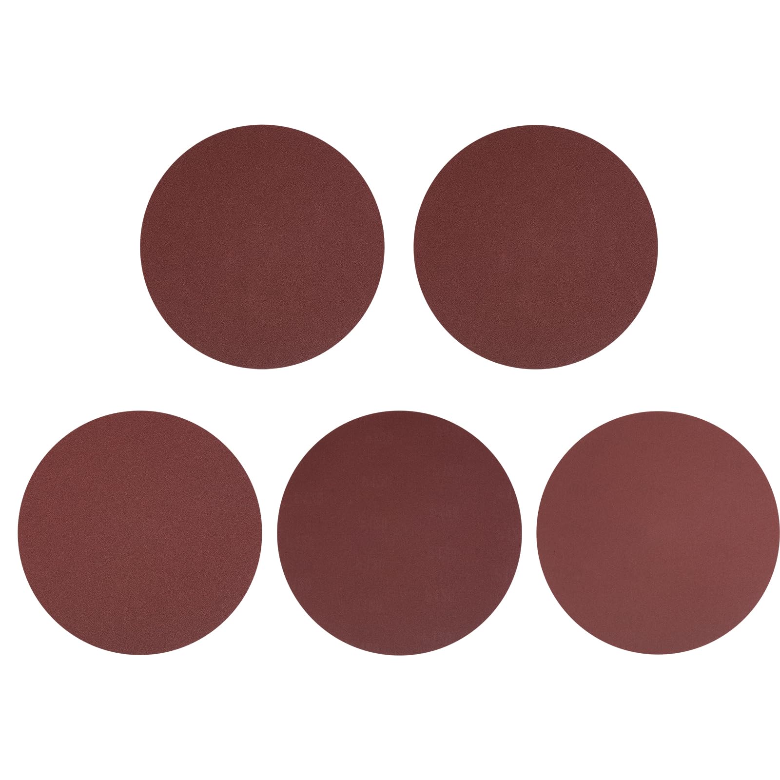 sourcing map 30 Pcs 254mm (10 Inch) Sanding Disc 40/60/80/120/180 Grit Hook and Loop Sandpaper Orbital Sander Pads for Woodworking Automotive Metal Polishing, Red