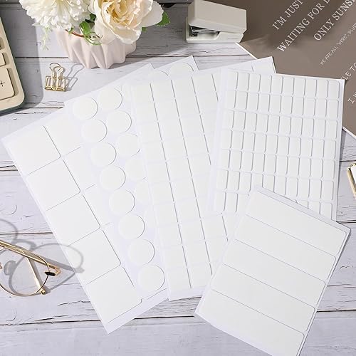 Miniatura 3 de JANYUN 280 unidades de puntos adhesivos de doble cara extraíble, masilla cuadrada transparente, cinta adhesiva de doble cara para manualidades,