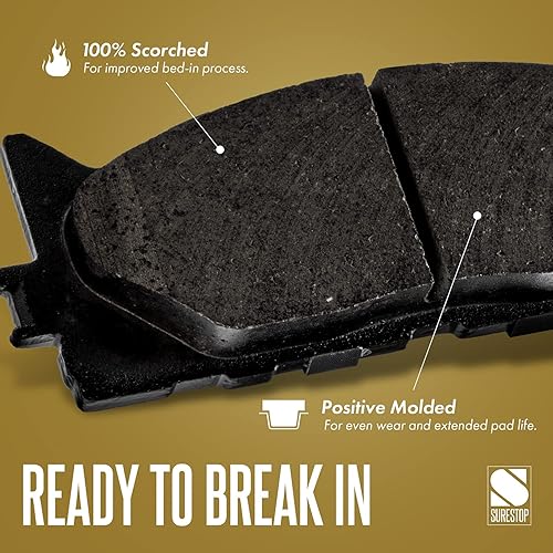 Miniatura 5 de Brake Pad Set Compatible with Chevrolet Tahoe 2007-2014, GMC Sierra 1500 2007-2013, Cadillac Escalade, Avalanche Rear Ceramic, Pro-Line Series