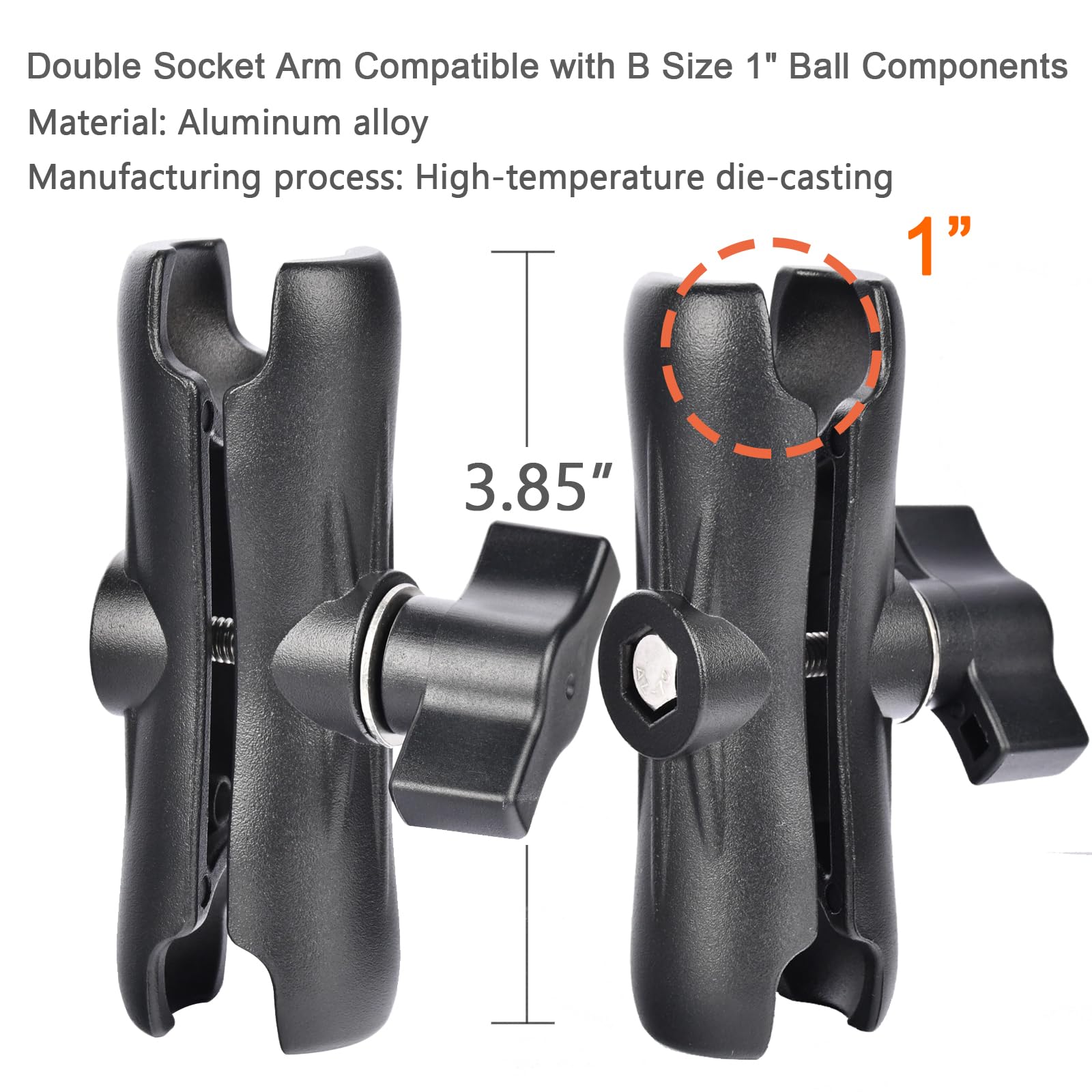 Amazon.com: VAUBORTTI Aluminum GPS Mount with [17mm to 25mm Dual