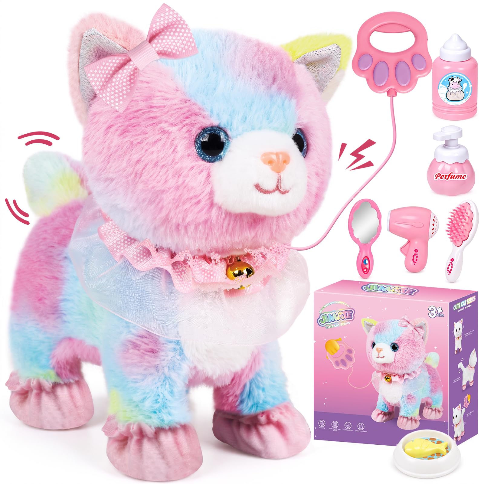Amazon.com: Jimate Remote Control Robot Plush Cat | Interactive