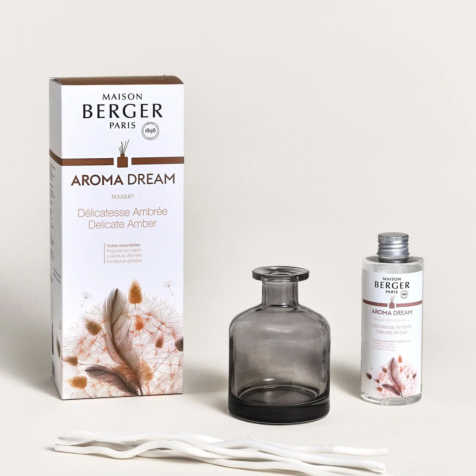 Lampe Berger - Bouquet Profumato con Bastoncini Collezione Aroma - Dream (Délicatesse Ambrée) 180 ml.