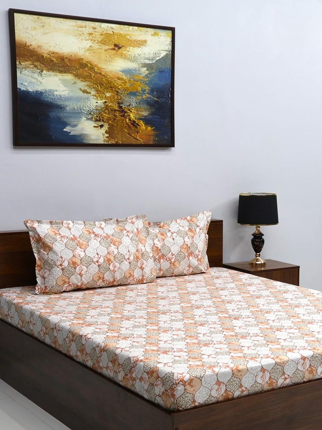 Buy Bombay Dyeing Mimosa 164 TC Microfiber Grey Double Size