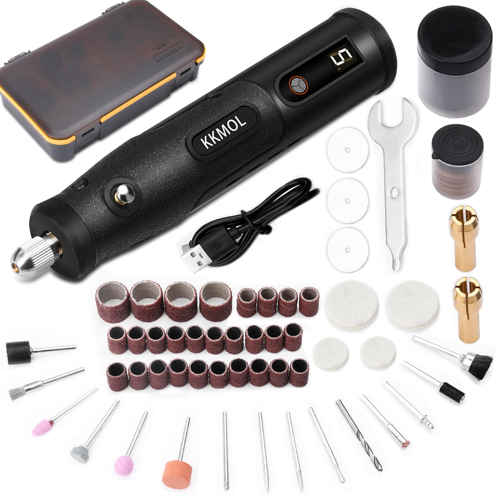 Outil Rotatif Compact 18 000 Tr/min - Pour Polissage, Gravure, Travaux Manuels - Design Stylo - 4