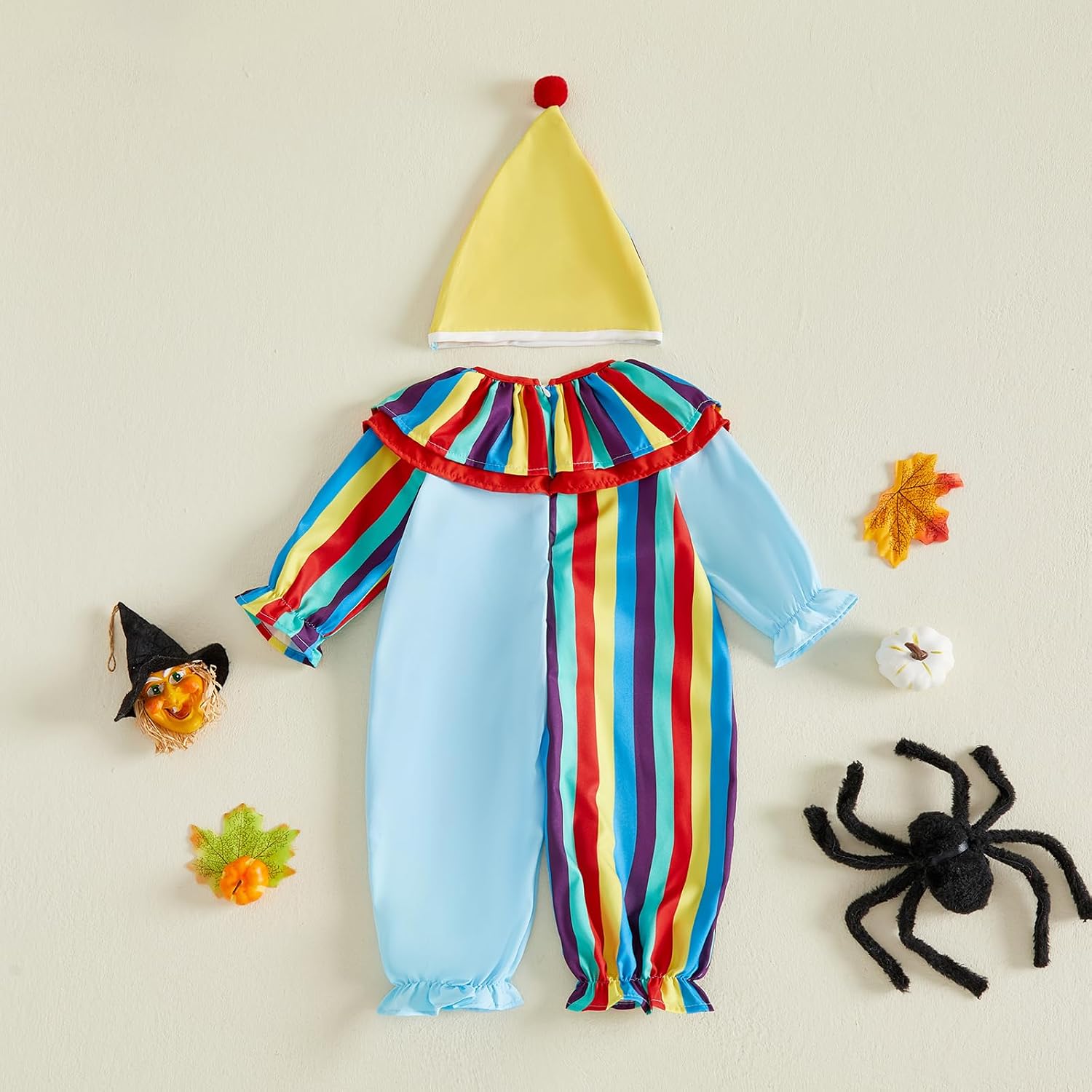 Kavousa Toddler Baby Boys Girls Halloween Clown Costume Newborn Romper