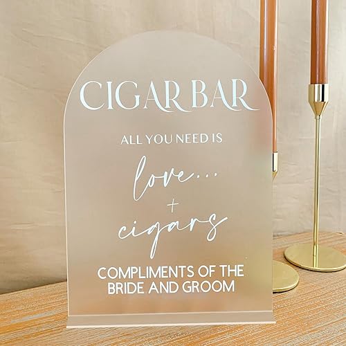 Miniatura 71 de Letrero de arco acrílico con espejo dorado de 5 x 7 pulgadas con soporte, paquete de 10 letreros acrílicos de arco dorado en blanco con base