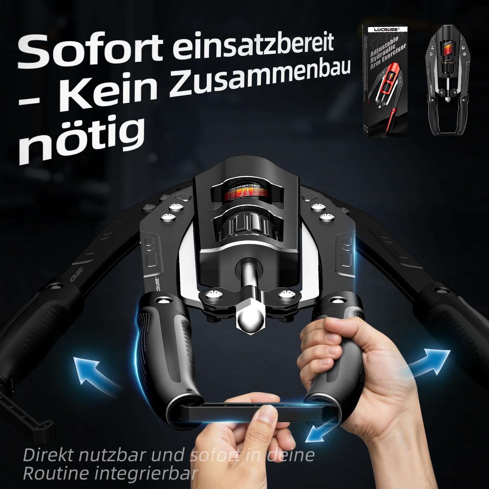 Arm Trainer mit Hydraulikzylinder – Verstellbarer Twister für Arme, Brust und Schultern, Fitness-Expander für Zuhause, Training für Oberkörper und Unterarm mit 10-200 kg Widerstand
