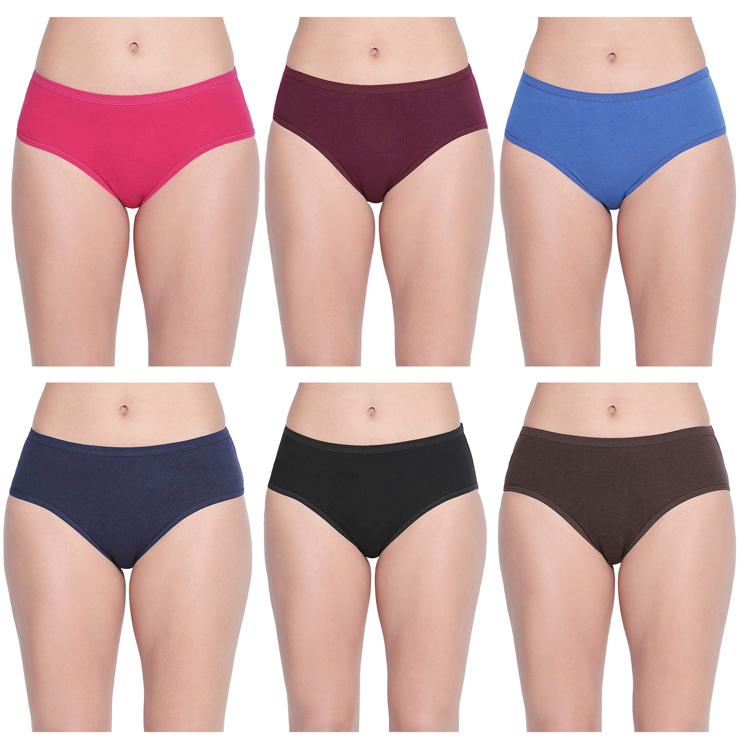 bodycare Women's Pack Of 6 100% Cotton Classic Panties In E26Cd-picture-10