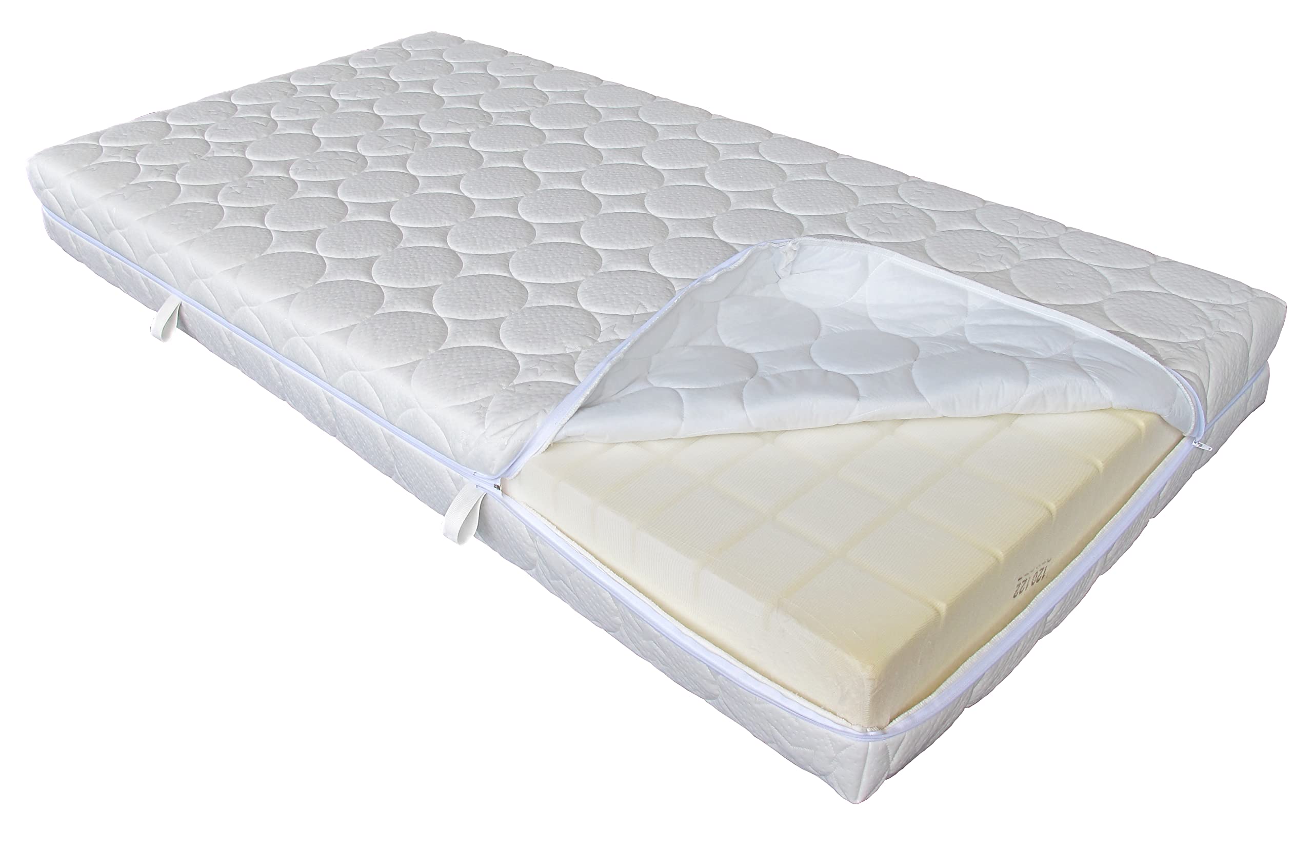 WBS Matratzen – Matratzenbezug Sternchen 90x200 cm Kernhöhe 22 cm waschbar