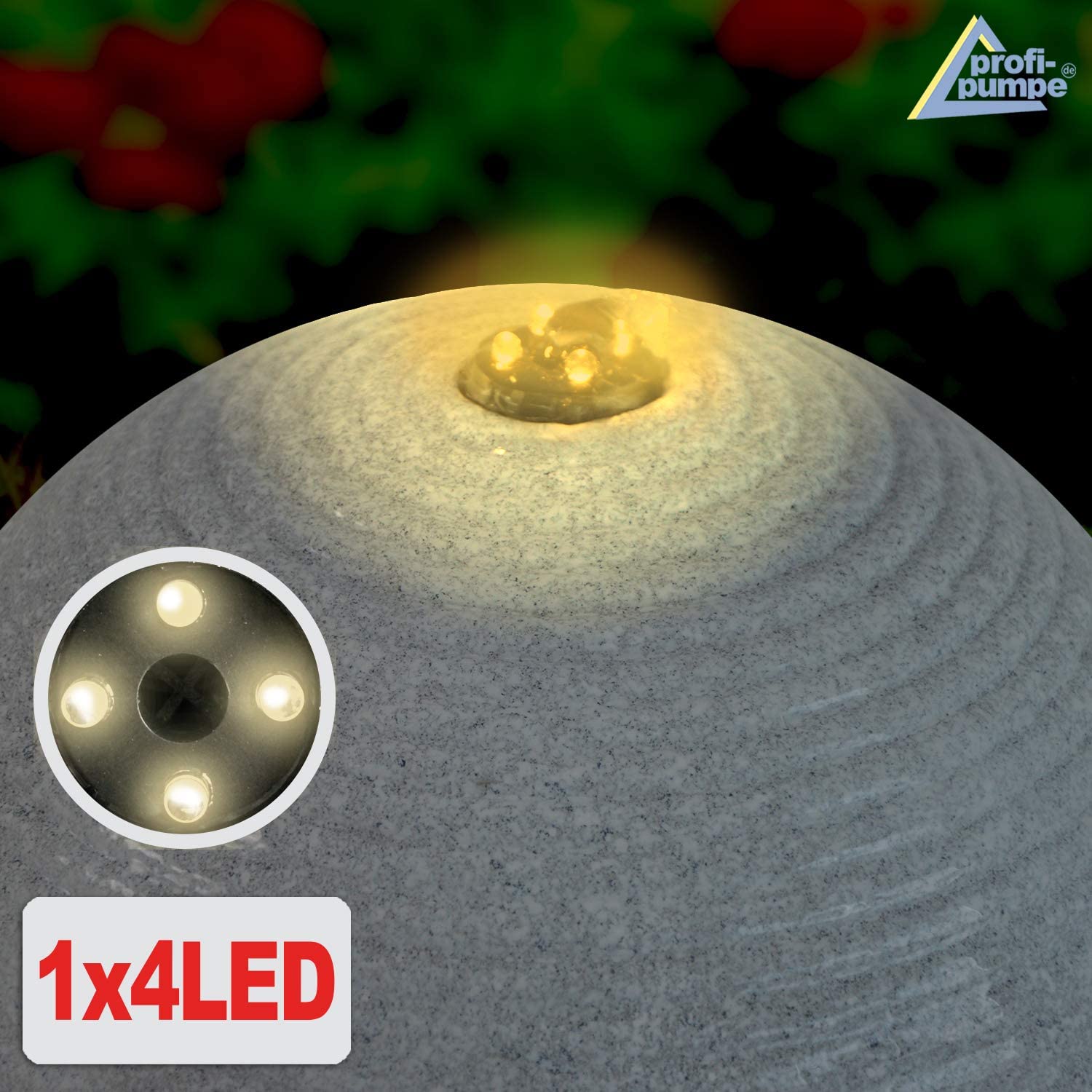 Fontaine de Jardin Fontaine Solaire, Bain d'oiseaux Cascade, décoration de Jardin avec Pompe, Jeu d'eau pour terrasse de Jardin, Balcon, très décoratif (Fontaine Solaire Modern avec lumière LED)