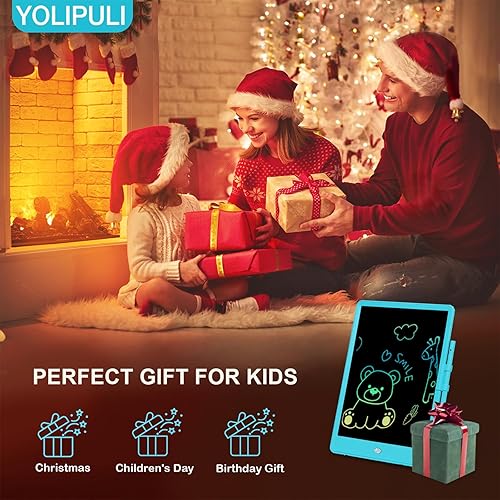 Miniatura 6 de Tableta de escritura LCD para niños juguetes 2 unidades de 8.5 pulgadas colorido tablero de escritura para niños pequeños educativo, almohadilla