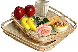 Exquisite Bamboo Serving Tray Set: An Elegant Touch for Your Home