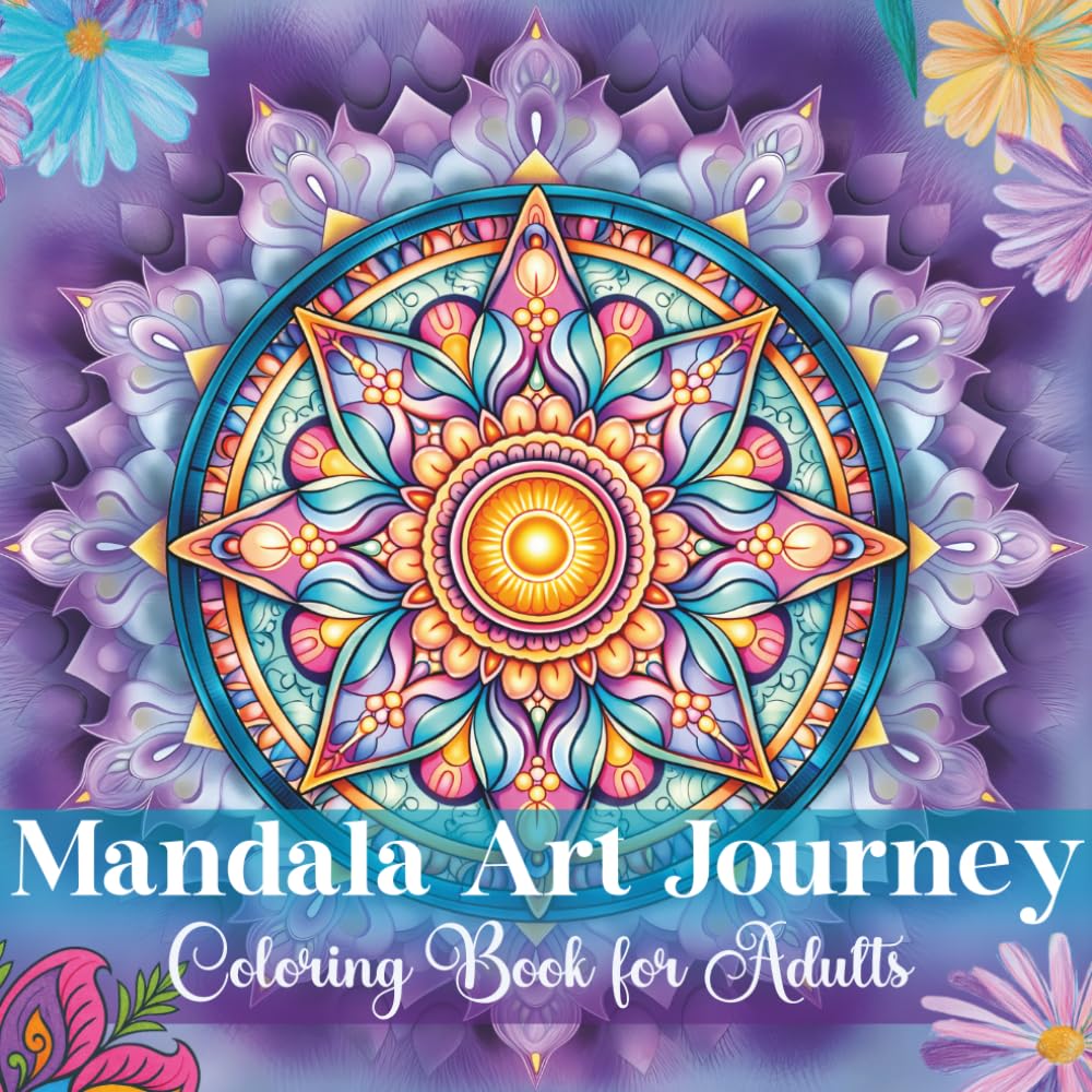 Mandala Art Journey: A Mindful Coloring Book for Adults with Inspirational Affirmations for Relaxation & Stress Relief (Mindful Coloring Series)