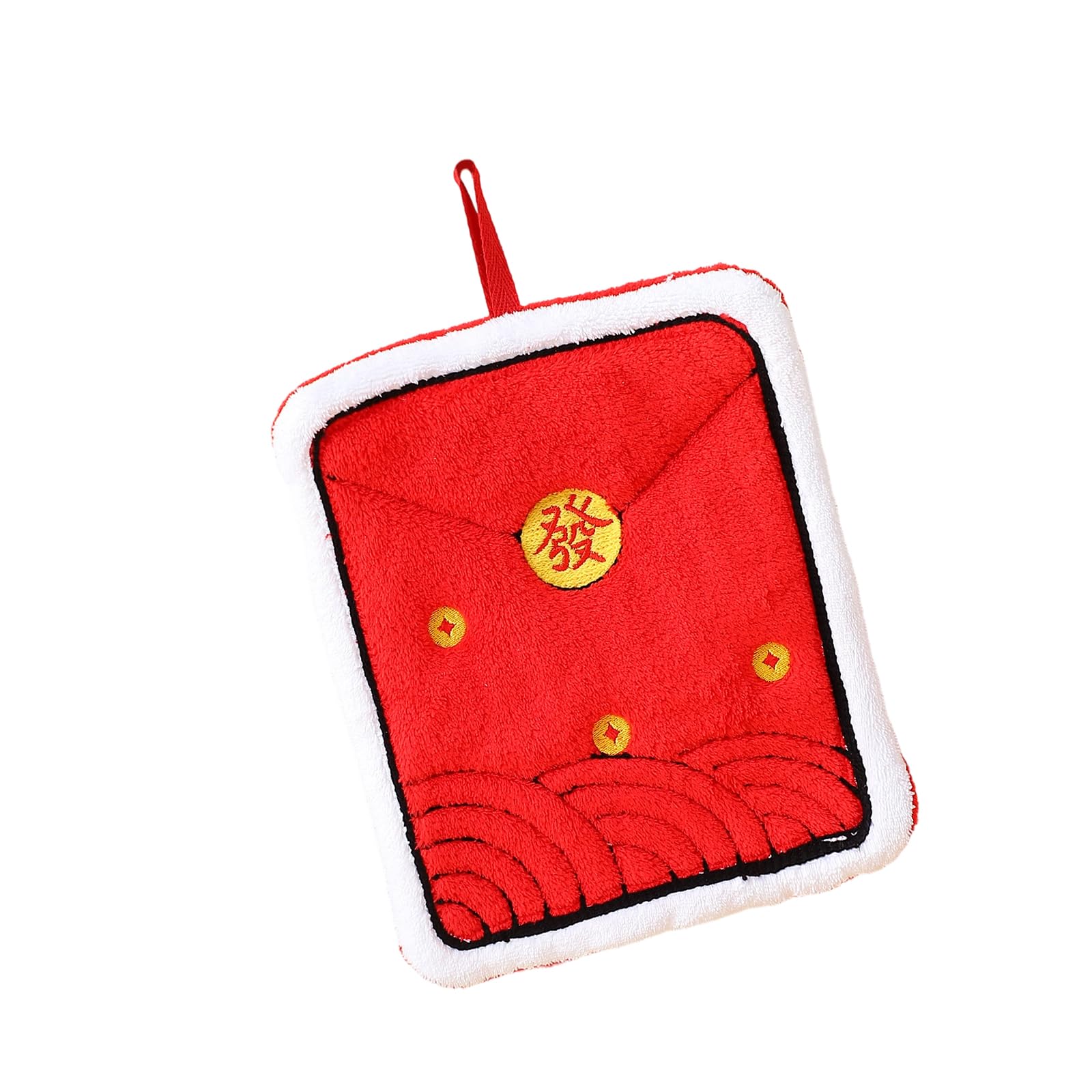 Msioytog Corals Fleece Hand Towel Highly Absorbent for Bathroom Kitchen Soft Touches Hanging Rope Fade Resistant Soft Bathroom Towel