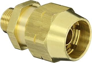 EATON Weatherhead 33808B-Y26 Male Connector Fitting, CA360 Brass, 1/2
