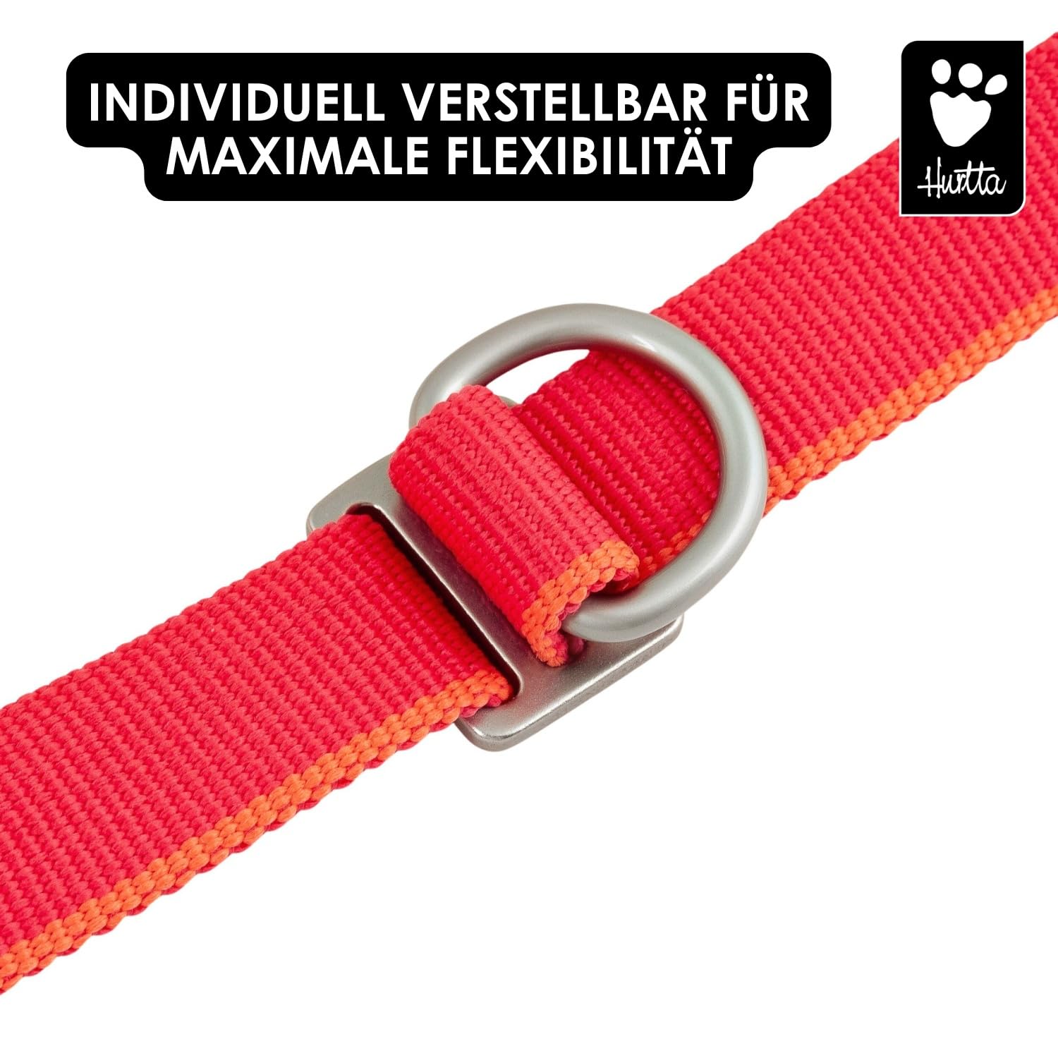 Hurtta Multi-Lange Leine II (BlackBerry, Schwarz, 100-300cm*20mm)
