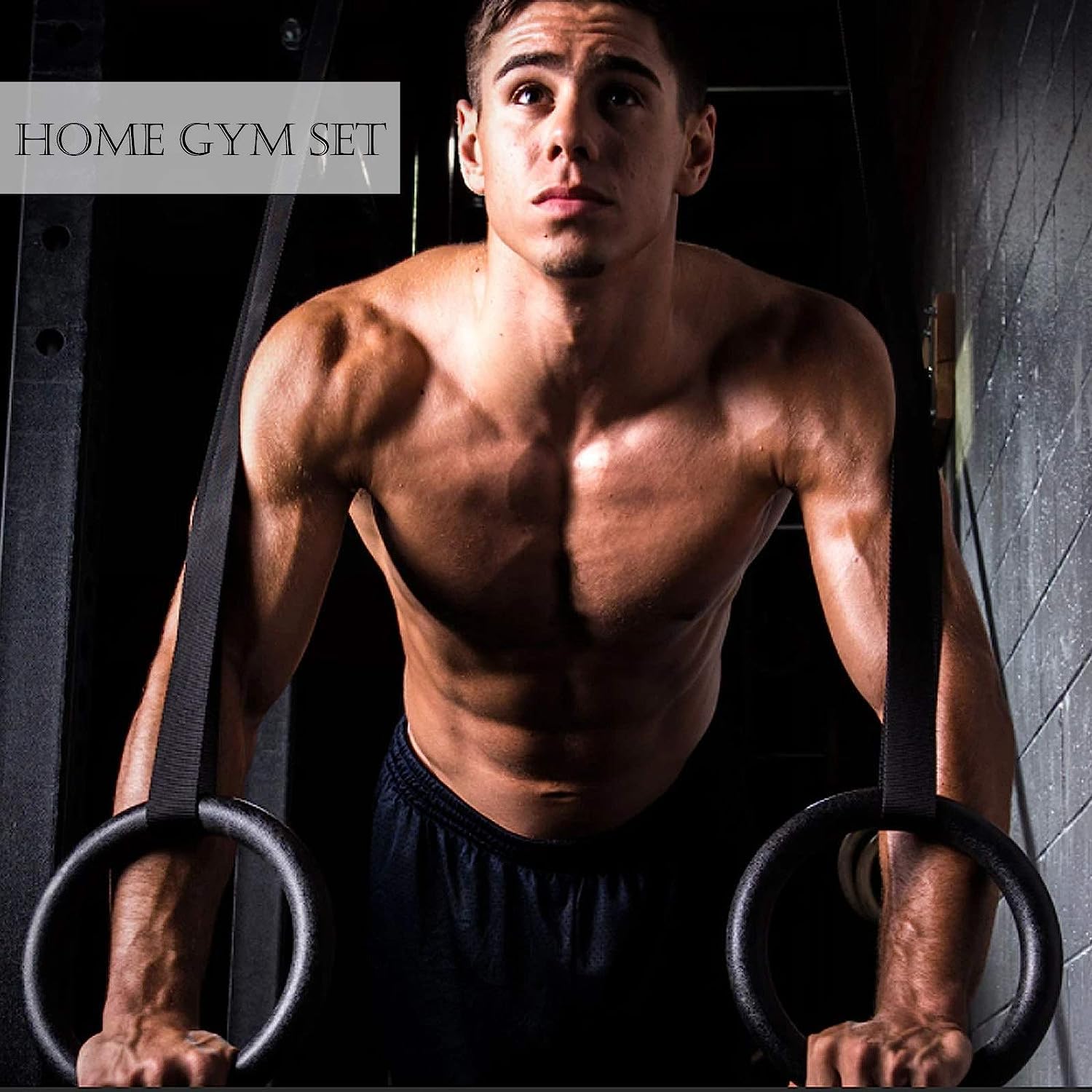 Anillos de Gimnasia con Ganchos Ajustables, Anillos de Gimnasia para Fitness, para Entrenar Las Extremidades Superiores, También SE Pueden Utilizar para Estiramientos para Niños
