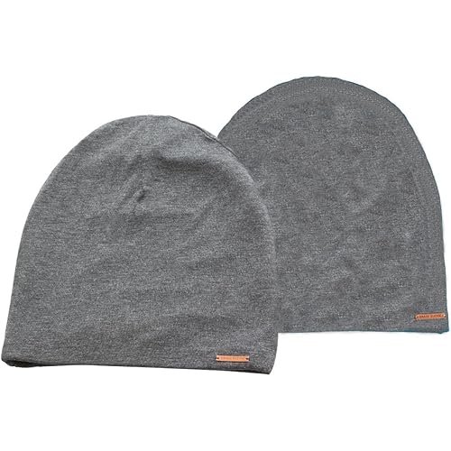 Grace Eleyae Women's Adjustable Satin Lined Sleep Cap Slap Stylish Beanie Hair Care Hat, 2 Pack