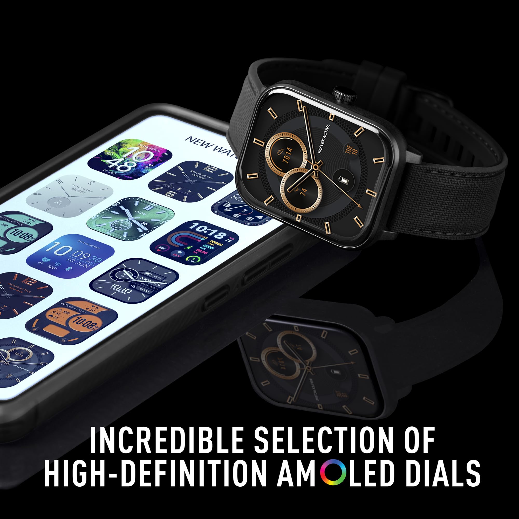Reflex Active Series 44 Amoled Smart Watch for Men Women with Built-in GPS, IP68 Waterproof, Sports Modes, Step Counter - Image 4