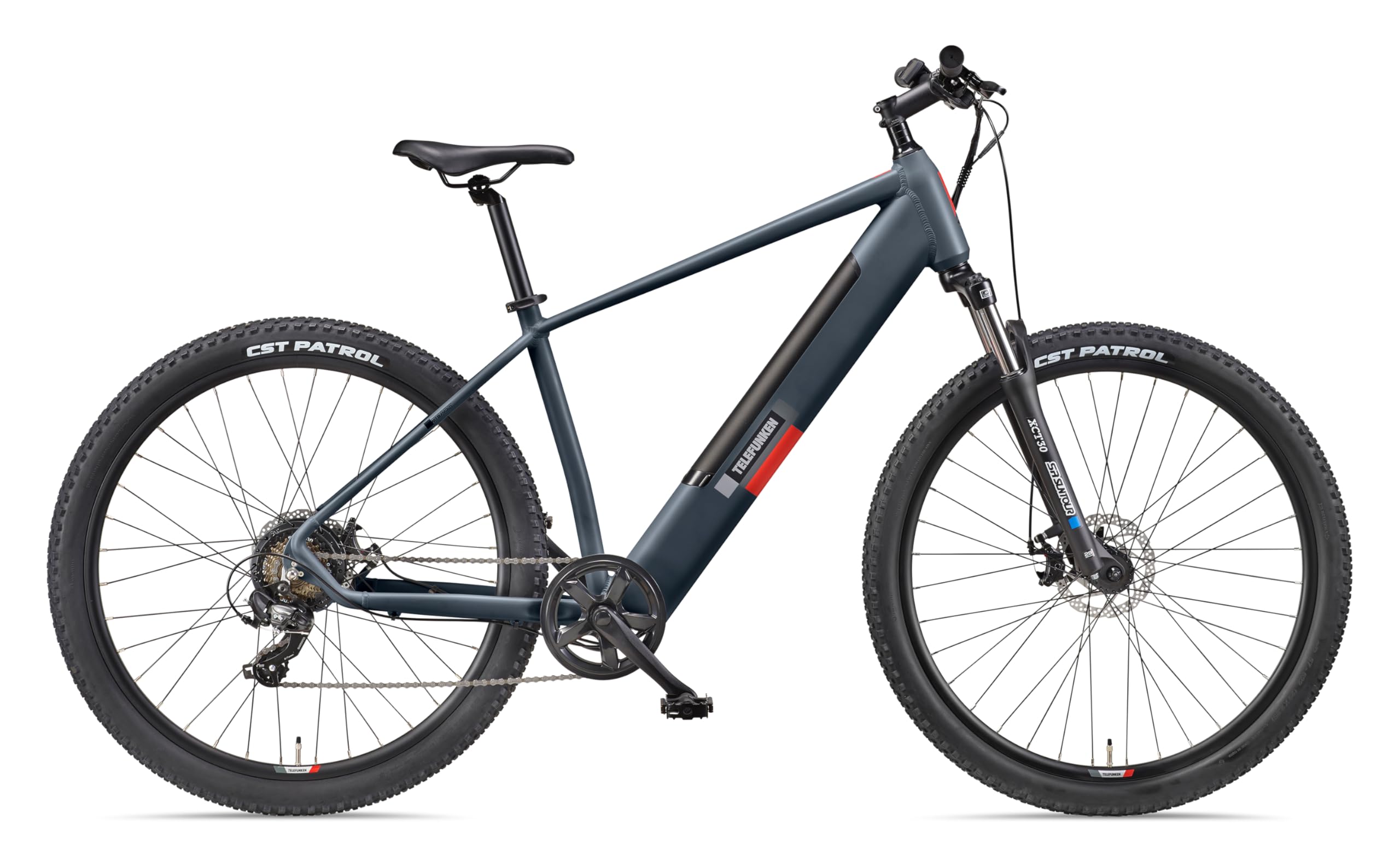 TELEFUNKEN E-Bike Mountainbike 29 Zoll für Herren und Damen | Elektrofahrrad mit 250W Hinterradmotor & 468 Wh Akku | 7-Gang Kettenschaltung | Scheibenbremsen | MTB Hardtail Pedelec