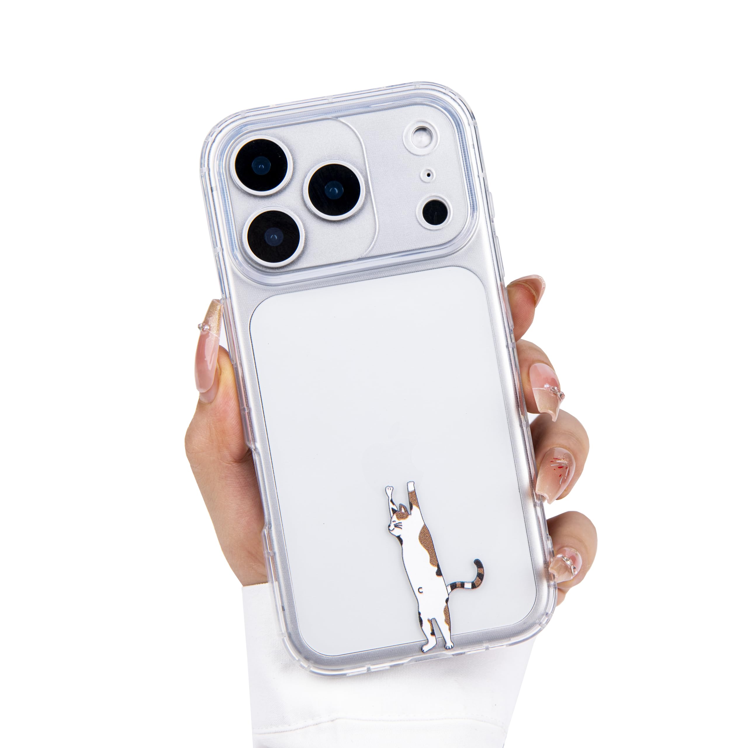 Einaily Hülle für iPhone 17 Case Crystal Clear Handyhülle Mode Chic Herz Muster Ultra Dünn Transparent Klare TPU Silikon Bumper Stoßfest Kratzfest Schutzhülle für iPhone 17 Slim Case Cover