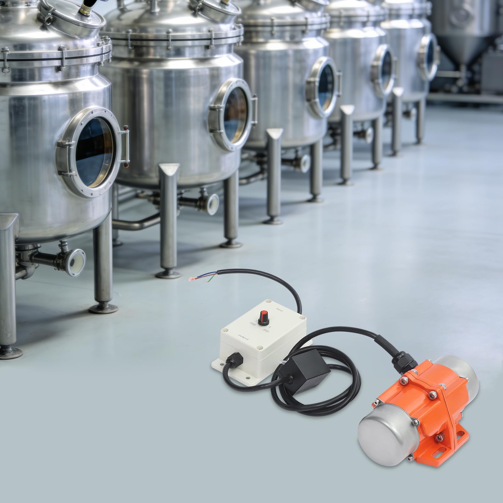Motore a vibrazione 100 W, regolabile, AC 220 V, 50 Hz, motore elettrico, motore versatile per estrazione mineraria, metallurgia, carbone, energia e costruzione