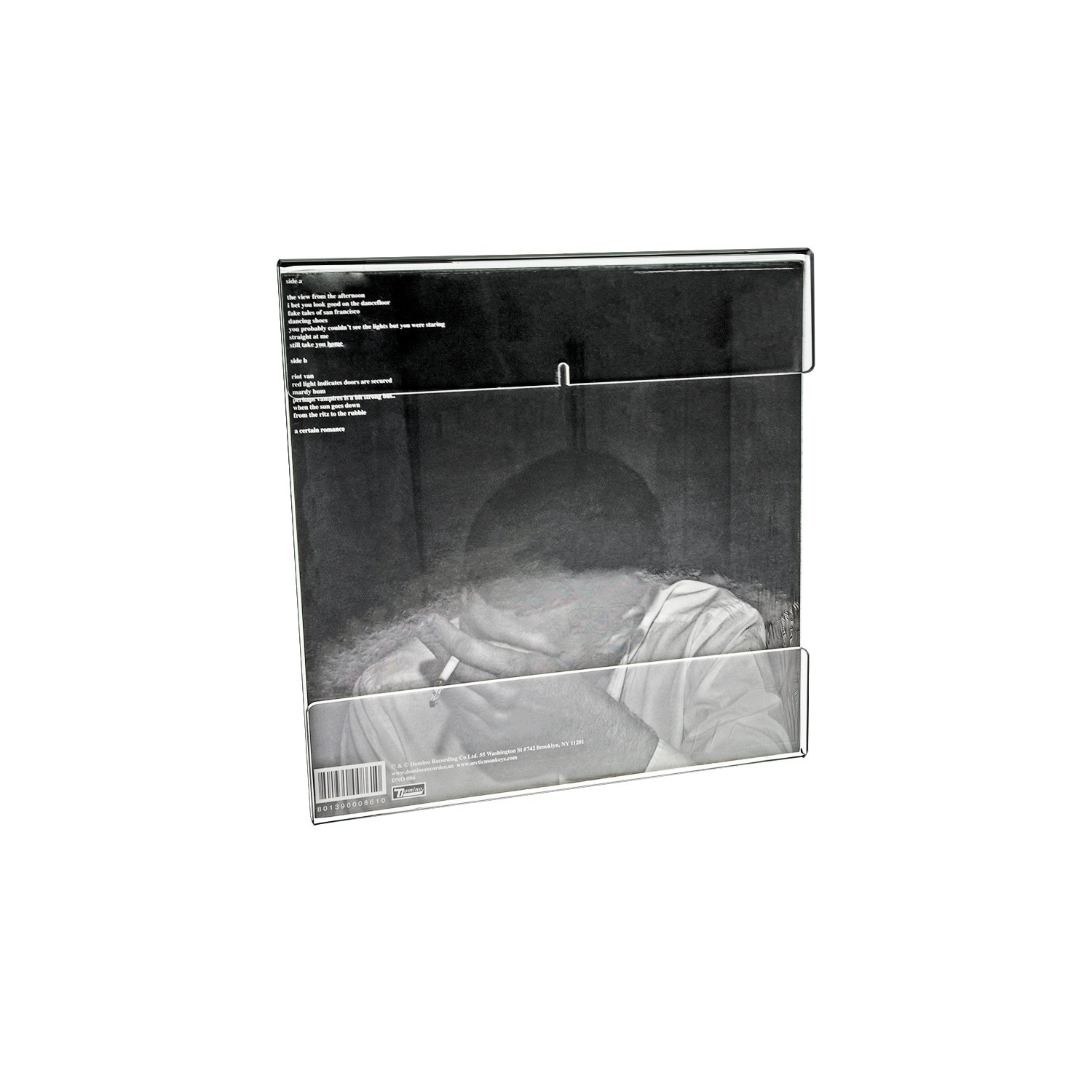 SOURCEONE.ORG Almacenamiento del disco de vinilo del álbum soporte de exhibición y titular Claro liso acrílico posee el 50 Records (montaje en pared, Clear)