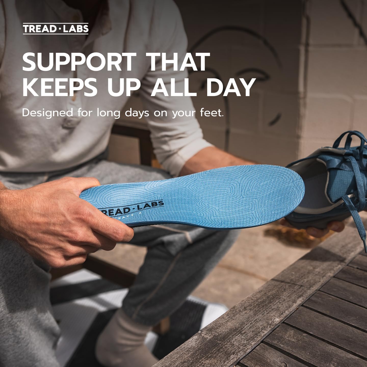 Tread Labs Pace 2 Insoles – Extra Firm Clinical-Grade Arch Support for Foot Pain Relief, Plantar Fasciitis & Overpronation – Replaceable Top Cover – Men & Women