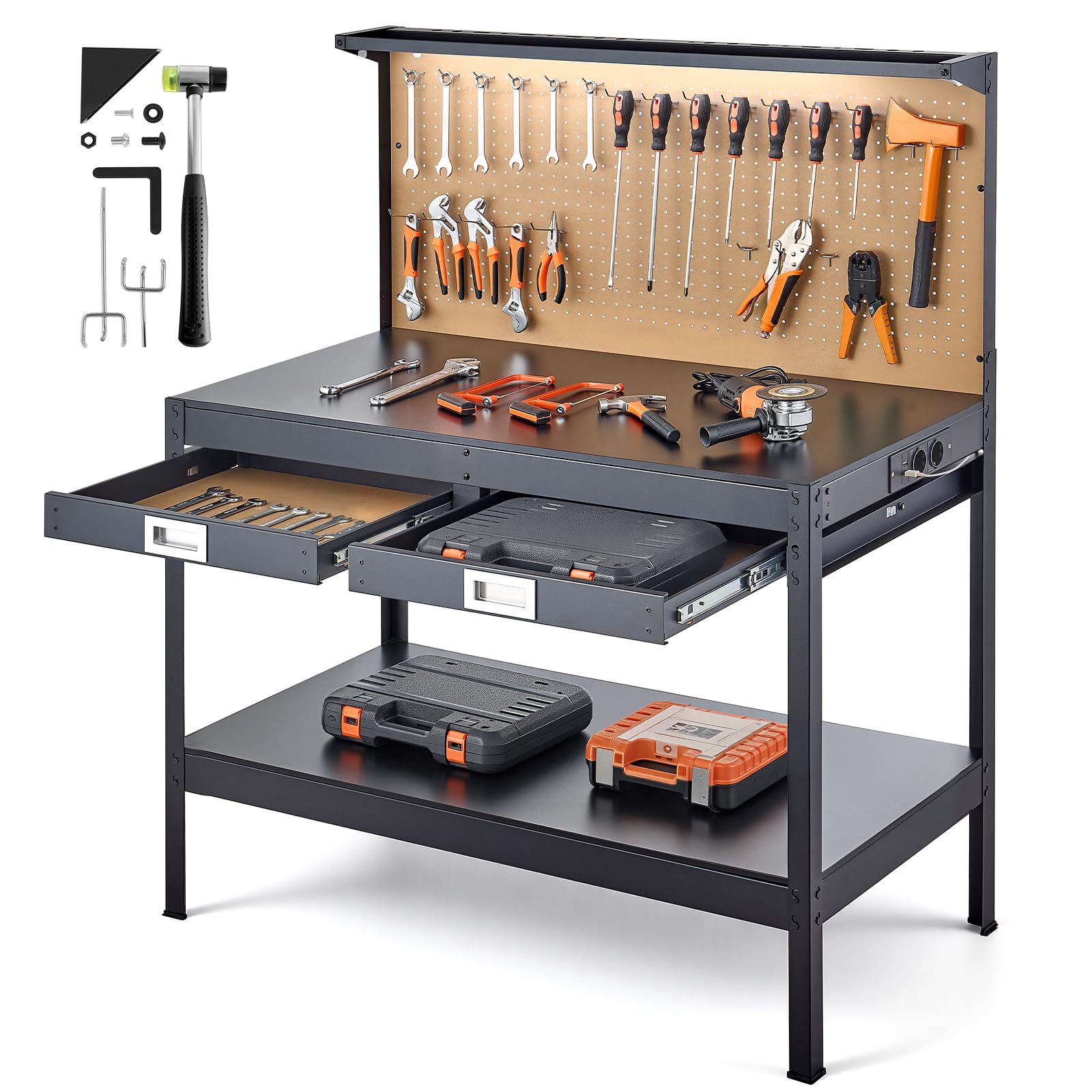 vevor établi atelier 1200mm bois massif