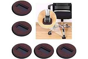 5-Pack Felt Furniture Caster Cups: Essential Caster Wheel Stoppers for Protecting Hardwood Floors