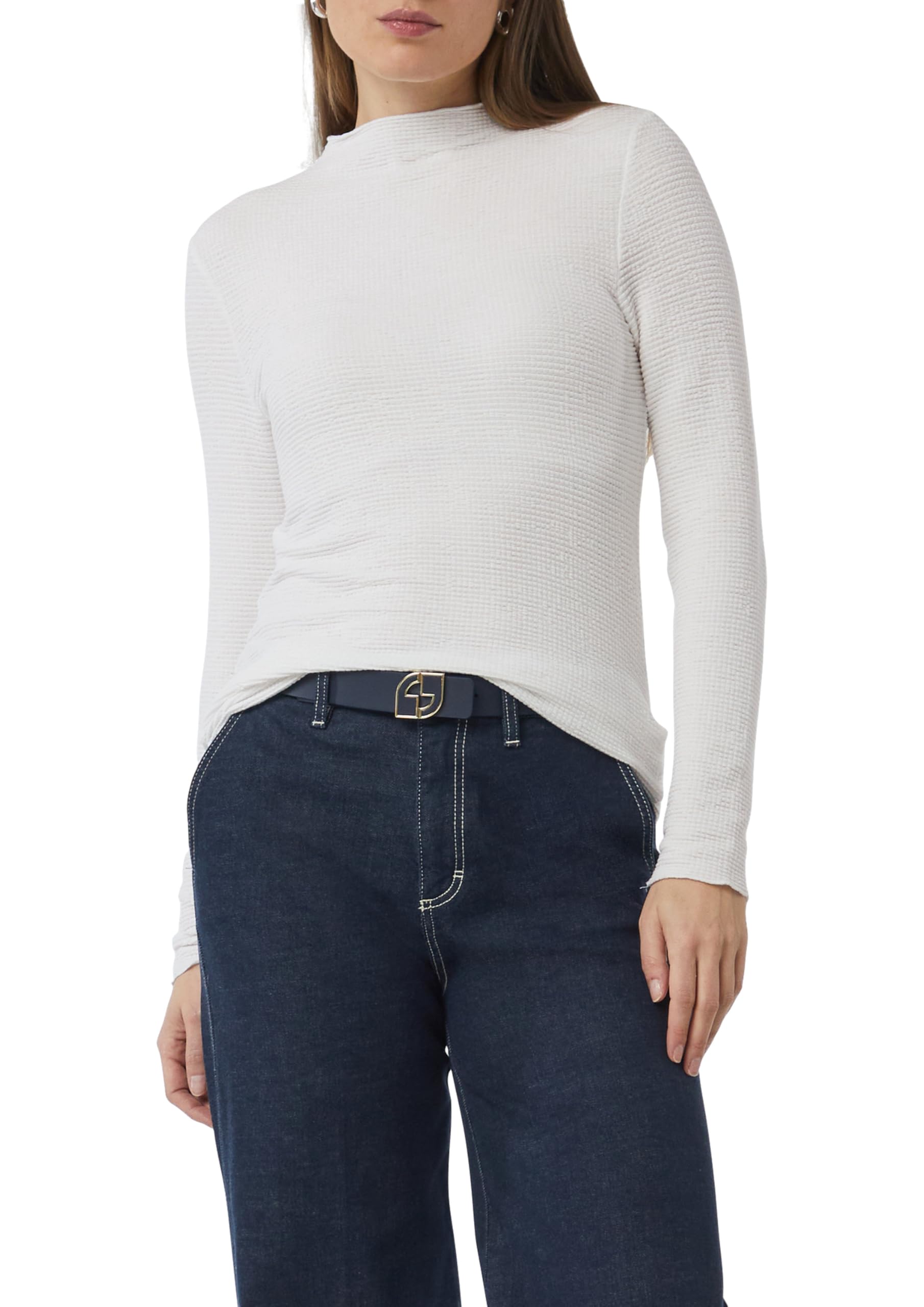 Comma Seersucker-Shirt im Slim Fit