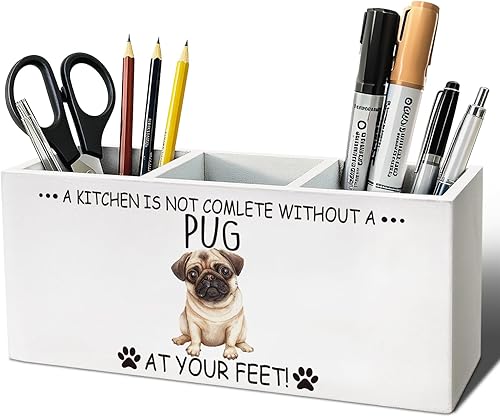 Miniatura 13 de Husky Gifts - Organizador de lápices para accesorios de escritorio, amantes de los animales, mujeres, hombres, regalos divertidos de perros, soporte
