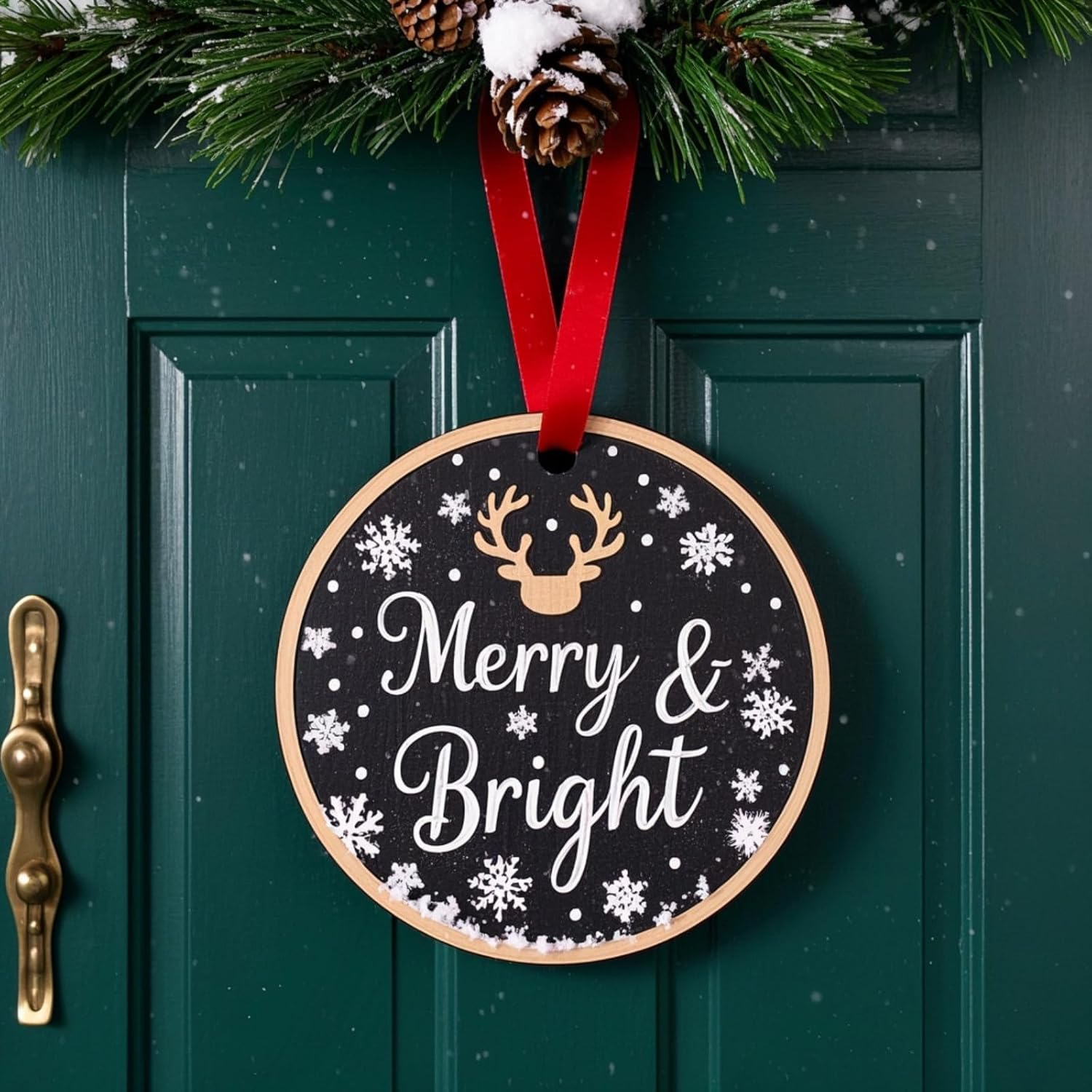 [Upgraded] RM&Co 1/4" Thick 8 Pack 12 Inch Large Wood Circles for Crafts, Blank Round Wooden Discs, DIY Craft Wood Rounds Cutouts for Door Hanger, Sign, Painting, Wood Burning, Christmas Home Decor