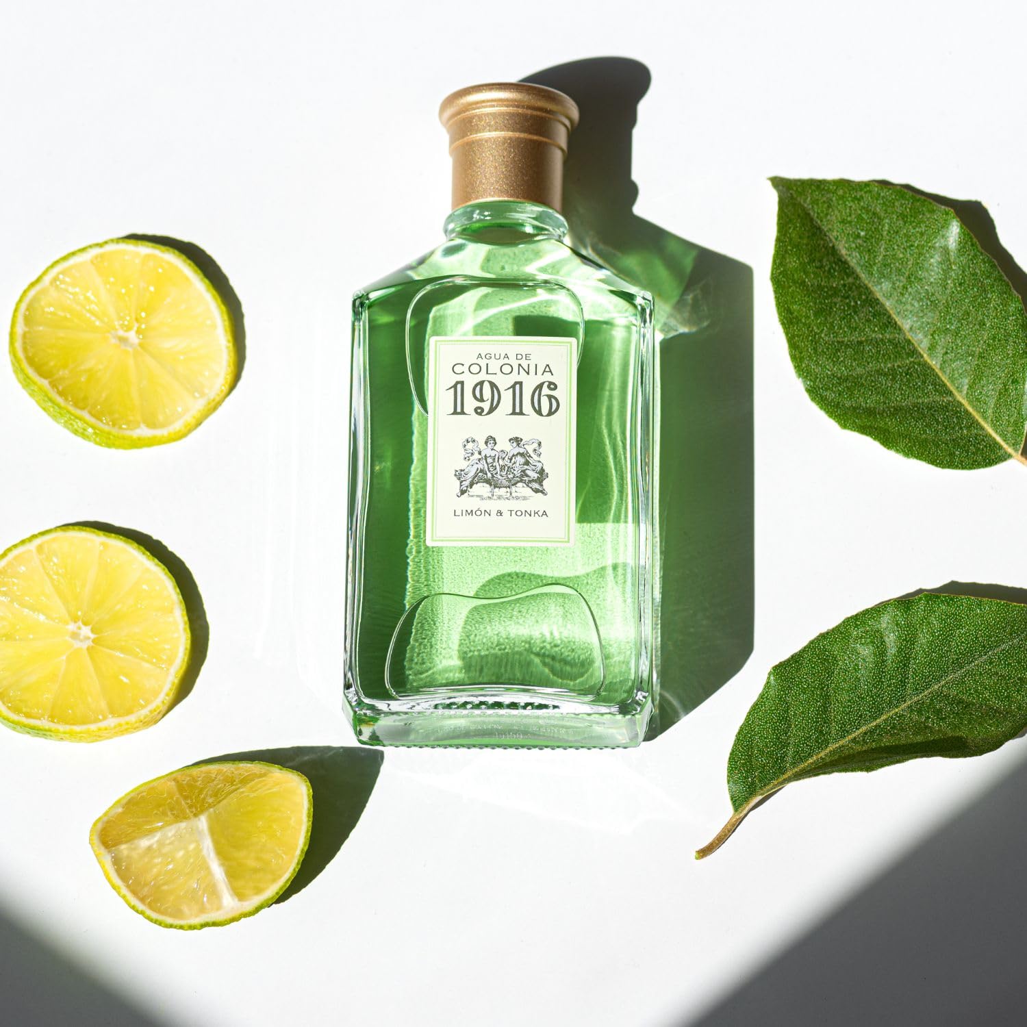 1916 - Limón & Tonka 400 ml, Agua de Colonia Hombre y Mujer, Perfume Unisex, Eau de Toilette Masculina y Femenina, Fragancia Fresca, Cítrica y Delicada, Aroma de Larga Duración