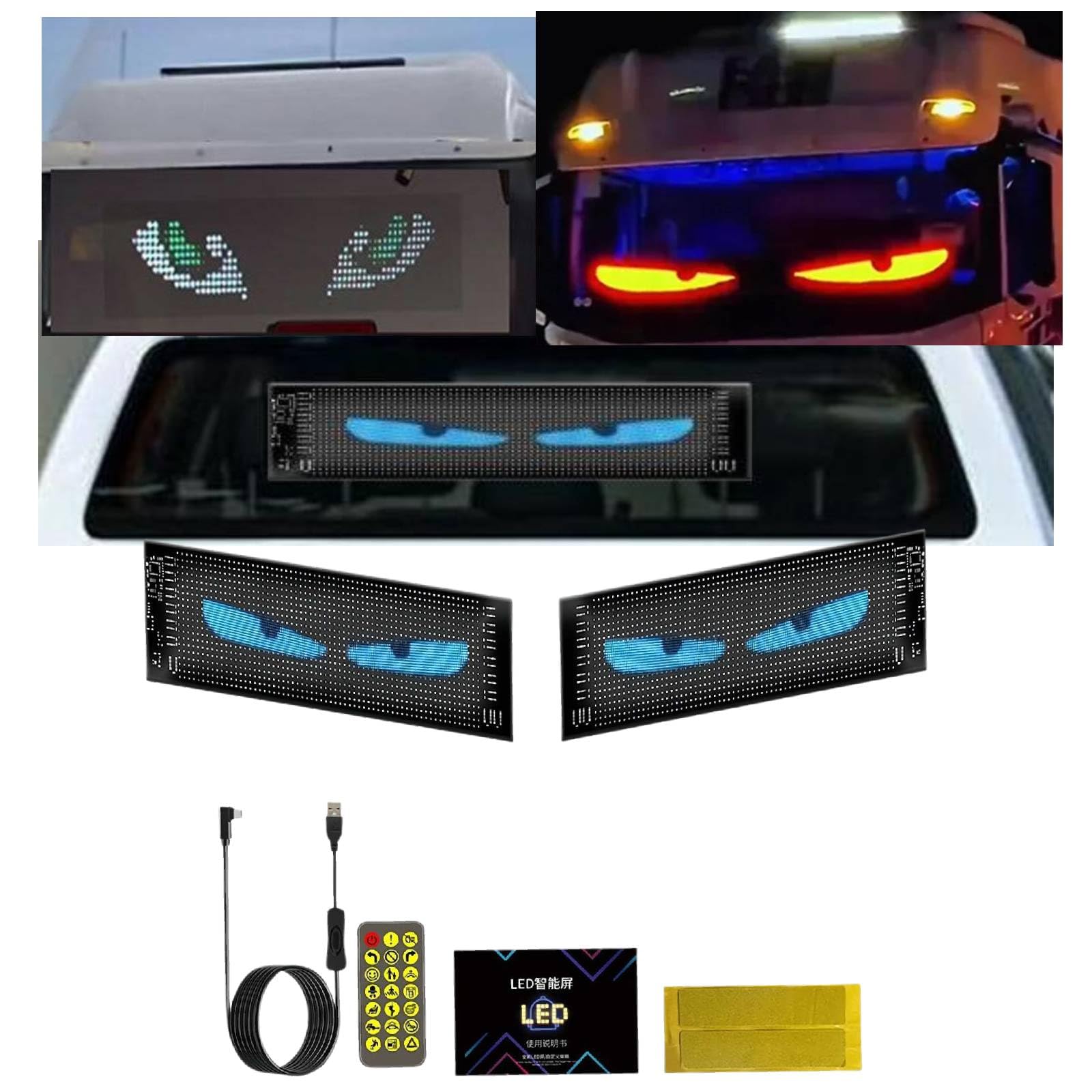 デビルアイ 大型　120cm led ライト 車 スクリーン トラック Amazon.co.jp: 車とトラック用のデビルアイライト、大型