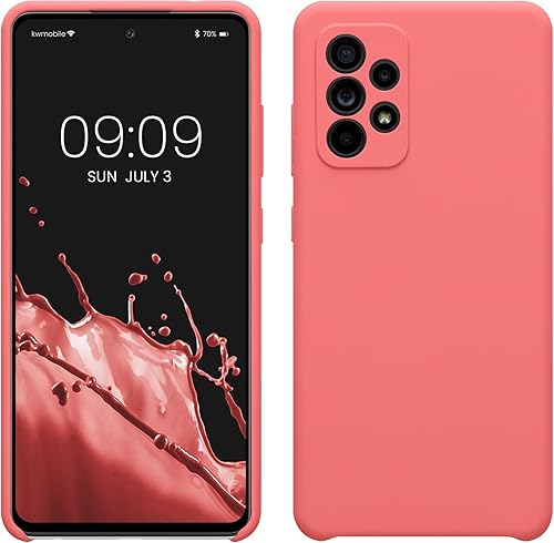 Miniatura 166 de kwmobile Funda Compatible con Samsung Galaxy A52 / A52 5G / A52s 5G - Cubierta de Teléfono de Silicona TPU con Acabado Suave - Macchiato