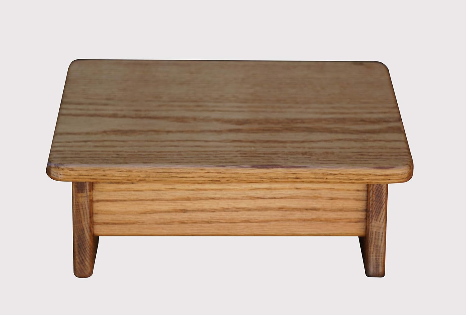 Standard Guitar Foot Stool (Made in The USA) (Oak- Clear)