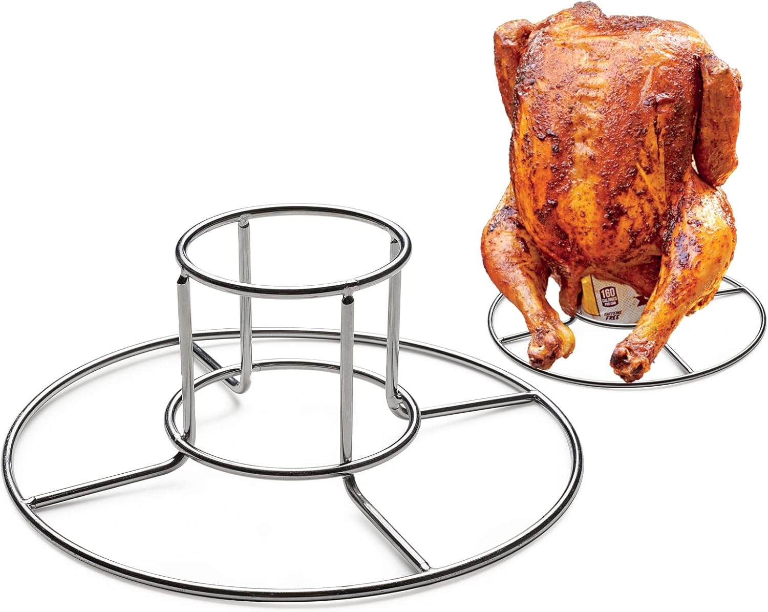 Beer Can Chicken Stand, Vertical Roaster Chicken Stand, Green Egg & Joe