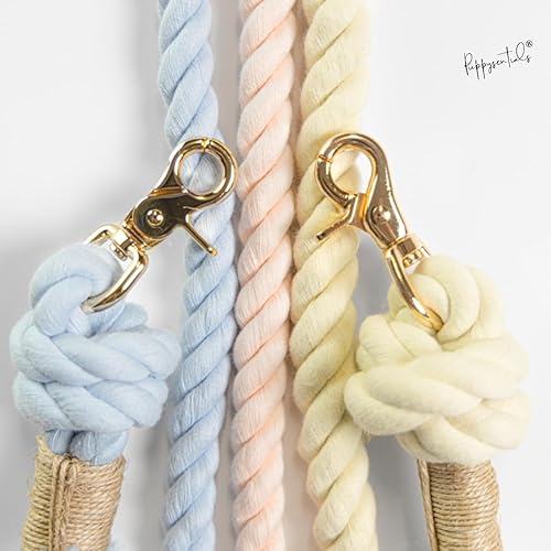 Miniatura 15 de Premium Cotton Rope Leash for Medium & Large Dogs – 5 ft Handcrafted, Strong, Stylish & Durable with 360° Swivel Heavy-Duty Clip – Perfect for