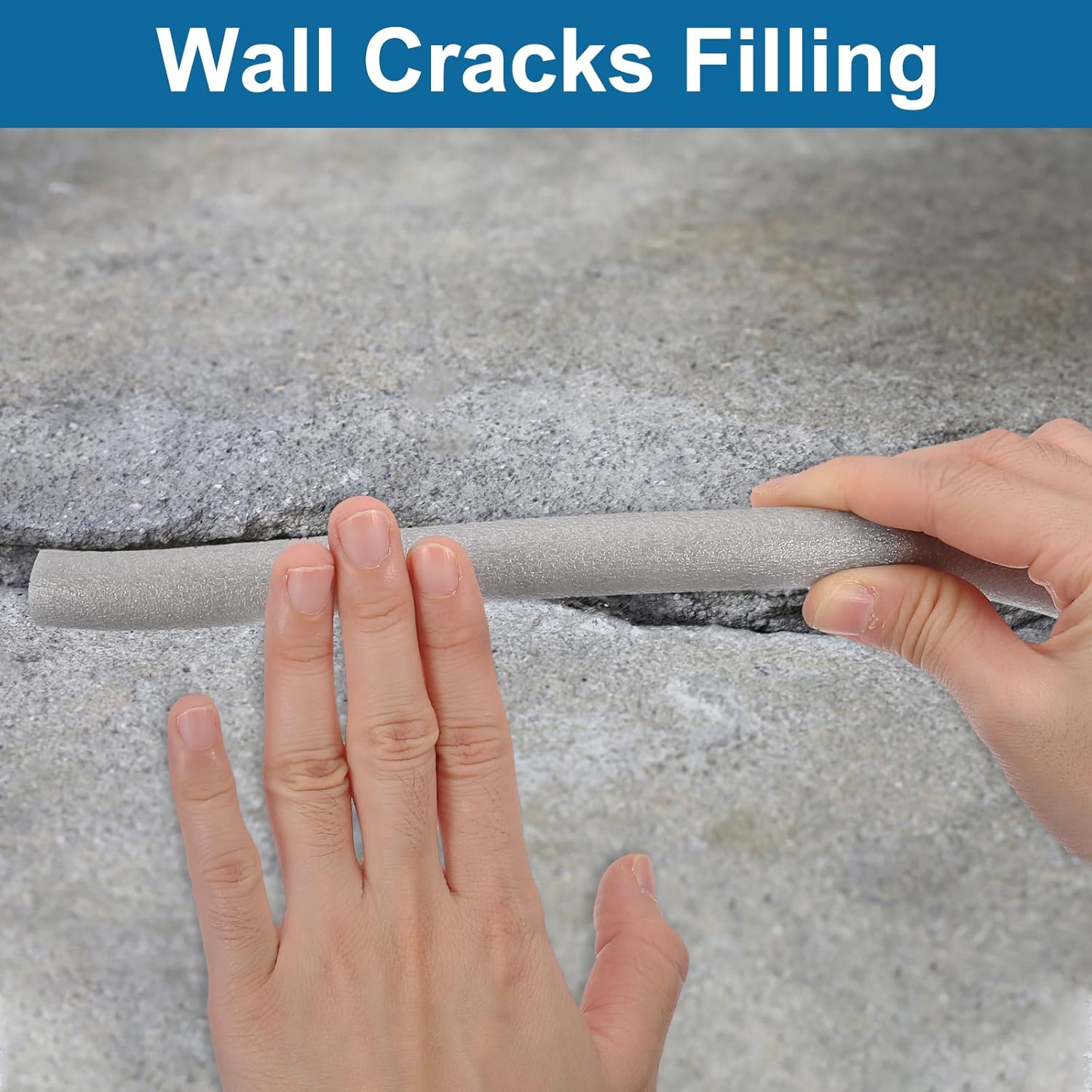 PATIKIL 13/16" x 50 ft Foam Backer Rod, Foam Caulk Saver Concrete Expansion Joint Filler Weather Strip for Sealing Concrete Gaps, Crack Joint Sealer, Grey
