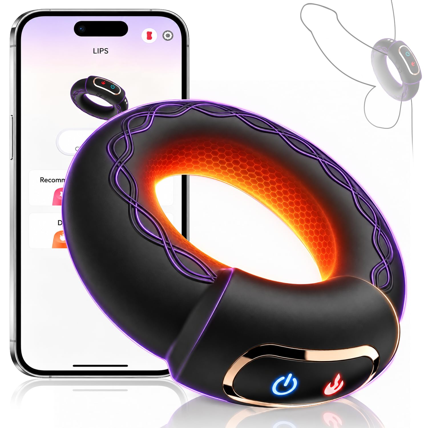 Silicone Rings for Men Erection Harder Enlargement Hoodies HWc1
