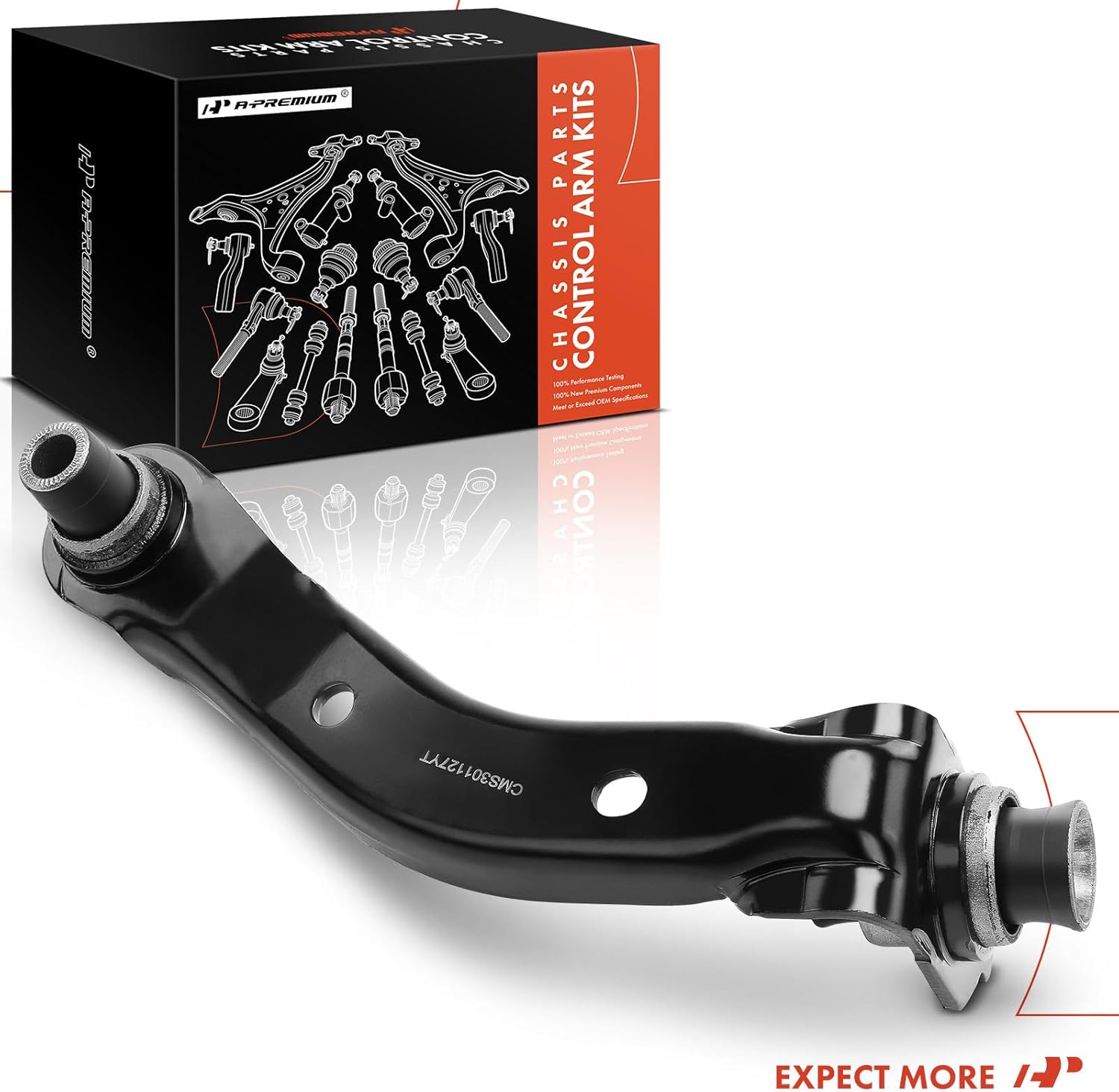 A-Premium Front Right Upper Control Arm, with Bushing, Compatible with Nissan Sentra 2013-2019, Versa 2007-2012, NV200 2013-2020