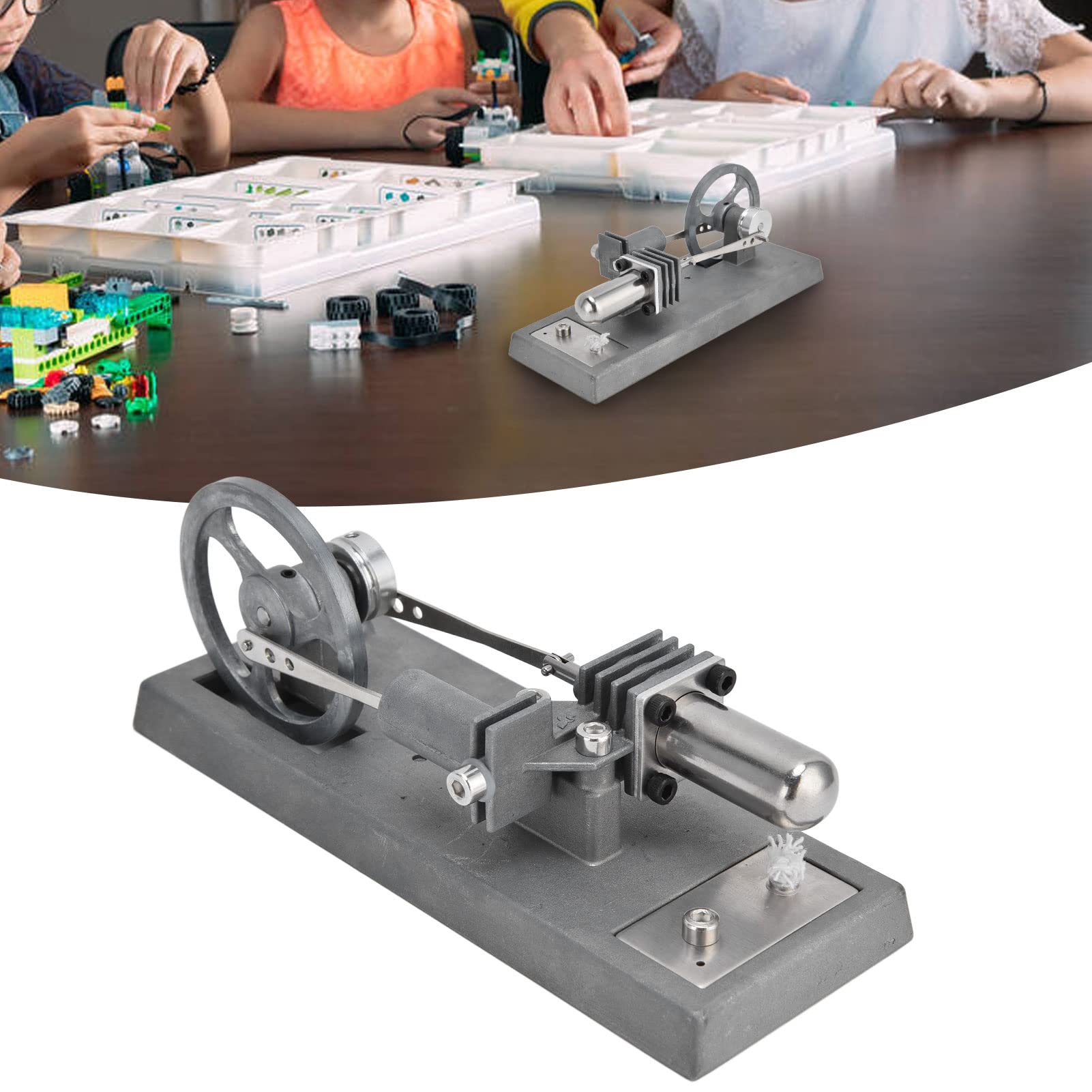 Stirlingmotor-Modellbausatz, Lernspielzeug aus Zinklegierung