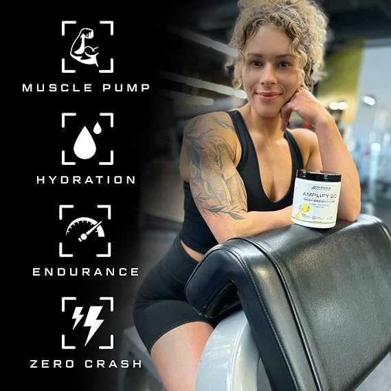 Cutler Nutrition Amplify Pump Pre Workout Caffeine Free Nitric Oxide Booster containing Arginine and Citrulline Pre-Workout for Maximum Pumps Flavor Strawberry
