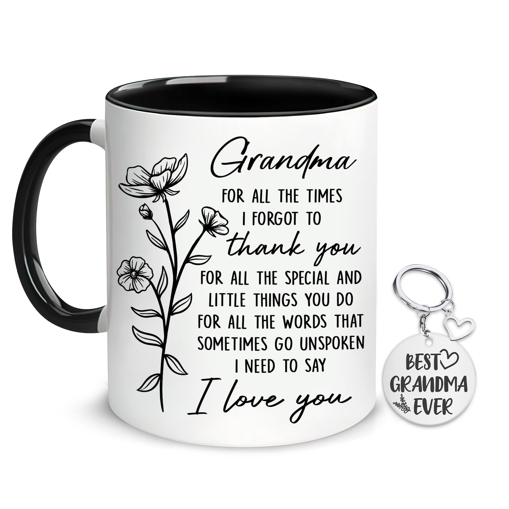 Hyturtle Grandma Coffee Mug 11 Oz - Mothers Day Gifts For Grandma From Grandkids - Grandmy Birthday Gifts, Grandparents Gift - Promoted To Grandmas Cup For Christmas