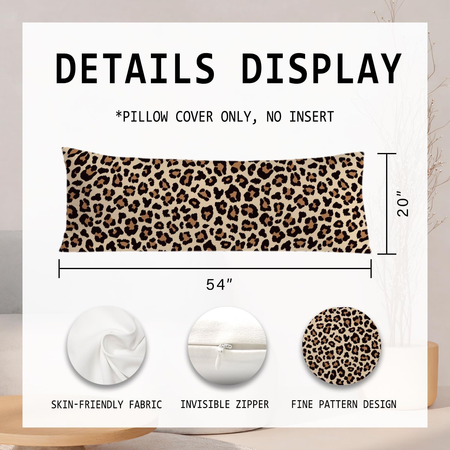 抱き枕カバーケース、ベッドソファ用装飾ロングハグ枕カバー-179