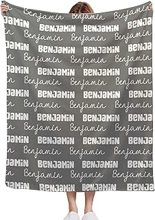 Custom Blanket Personalized Name Blanket,Customized Blanket with Name for Boys Girls,Super Soft Personalized Gifts Name Blanket for Birthday Christmas(Unique Presents,5 Size Options)