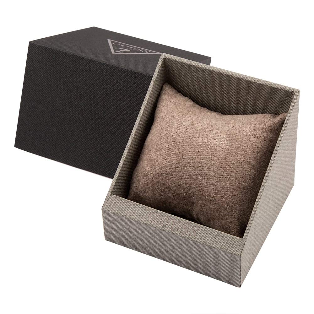 Guess Damen Armbanduhr Ladies Sport mit silberfarbenem Edelstahlarmband, 5 Bar, Gehäusedurchmesser: 40 mm, W1156L1